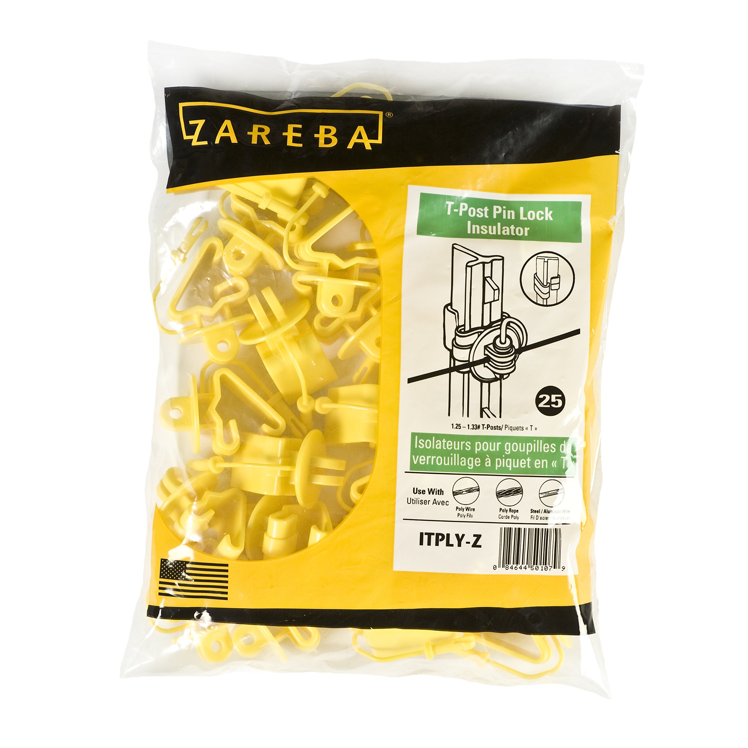 ipin Ꮚ•̤༝•̤Ꮚ　E本体5本b Amazon.com : Zareba Systems ITPLY-Z Pin-Lock T-Post Insulator for